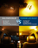 Yorkim 194 LED Bulb Amber, Error Free T10 168 192 2825 W5W LED Bulbs (36-SMD 3014)